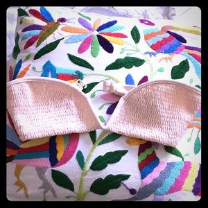 Bando bikini top xs Tori Praver, baby ballet pink